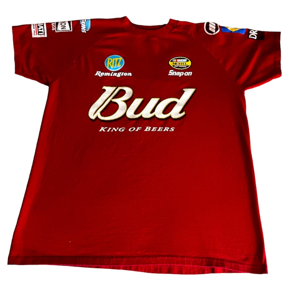 Budweiser x Dale Earnhardt Jr NASCAR Official Sponsor Vintage Short Sleeve Tee